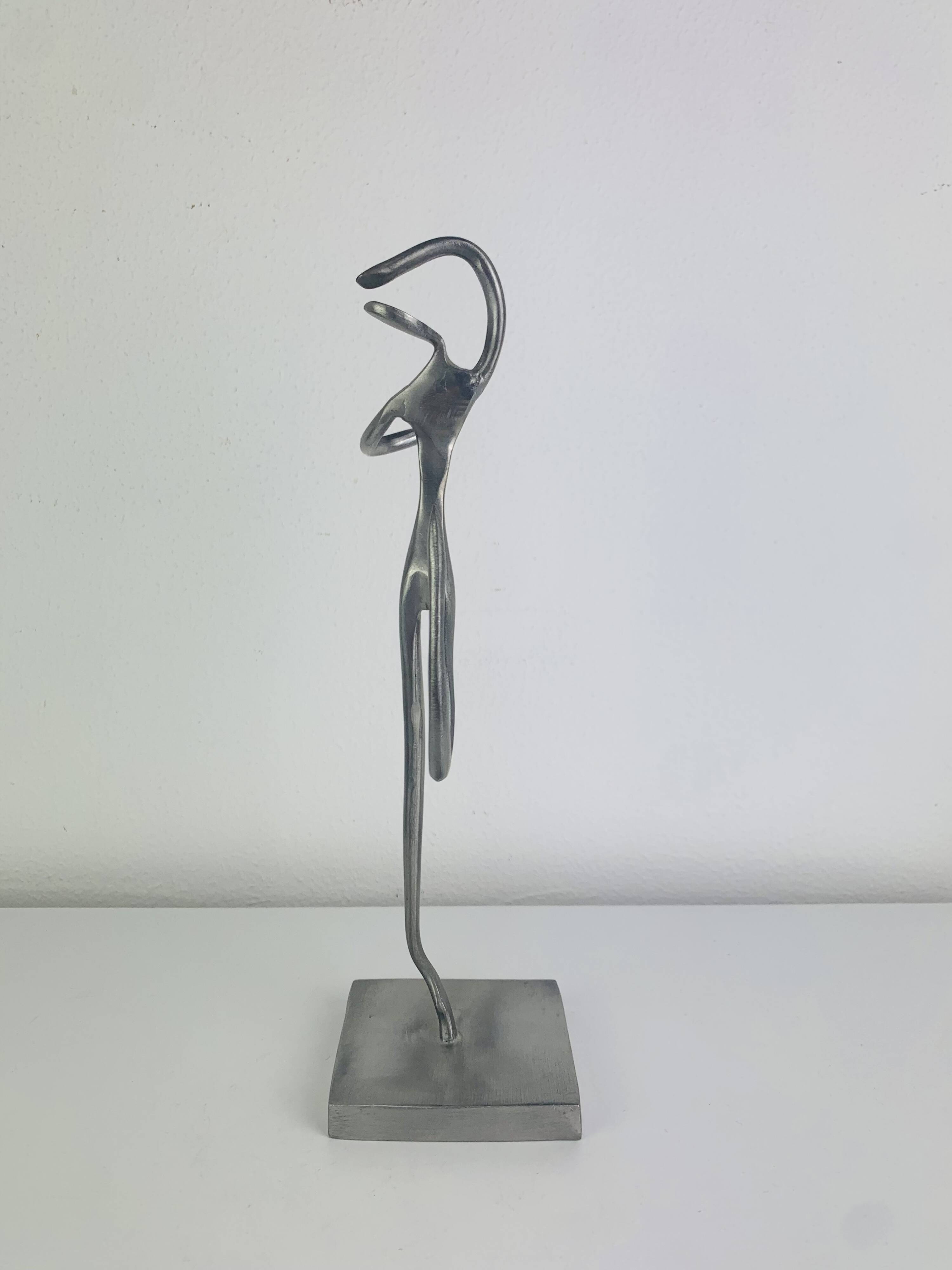 Sculpture danseuse en étain, années 70