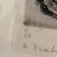 Etching Abstract Gravure Jean Tsamis Signed Numbered 1/10