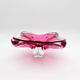 Large Crystal Bowl Bohemia Josef Hospodka 2.6kg Ruby Design 1960