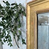 Golden rectangular mirror - 171x127cm