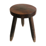 Tabouret de ferme ancien tripode