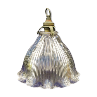Holophane vintage design glass suspension