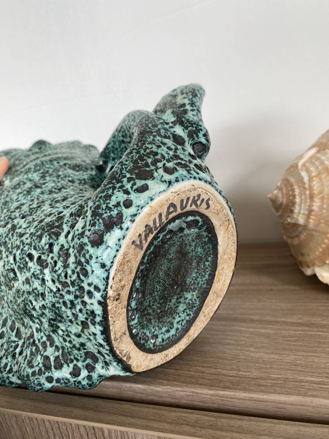 Vallauris zoomorphic fish vase