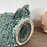 Vallauris zoomorphic fish vase