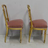 Paire de Chaises en Bois Doré Époque Napoléon III – 2ème partie du XIXe