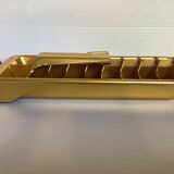 Old gold metal ice cube tray