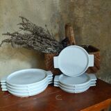 Flat and dessert plates - Kristian Gavoill for Apilco