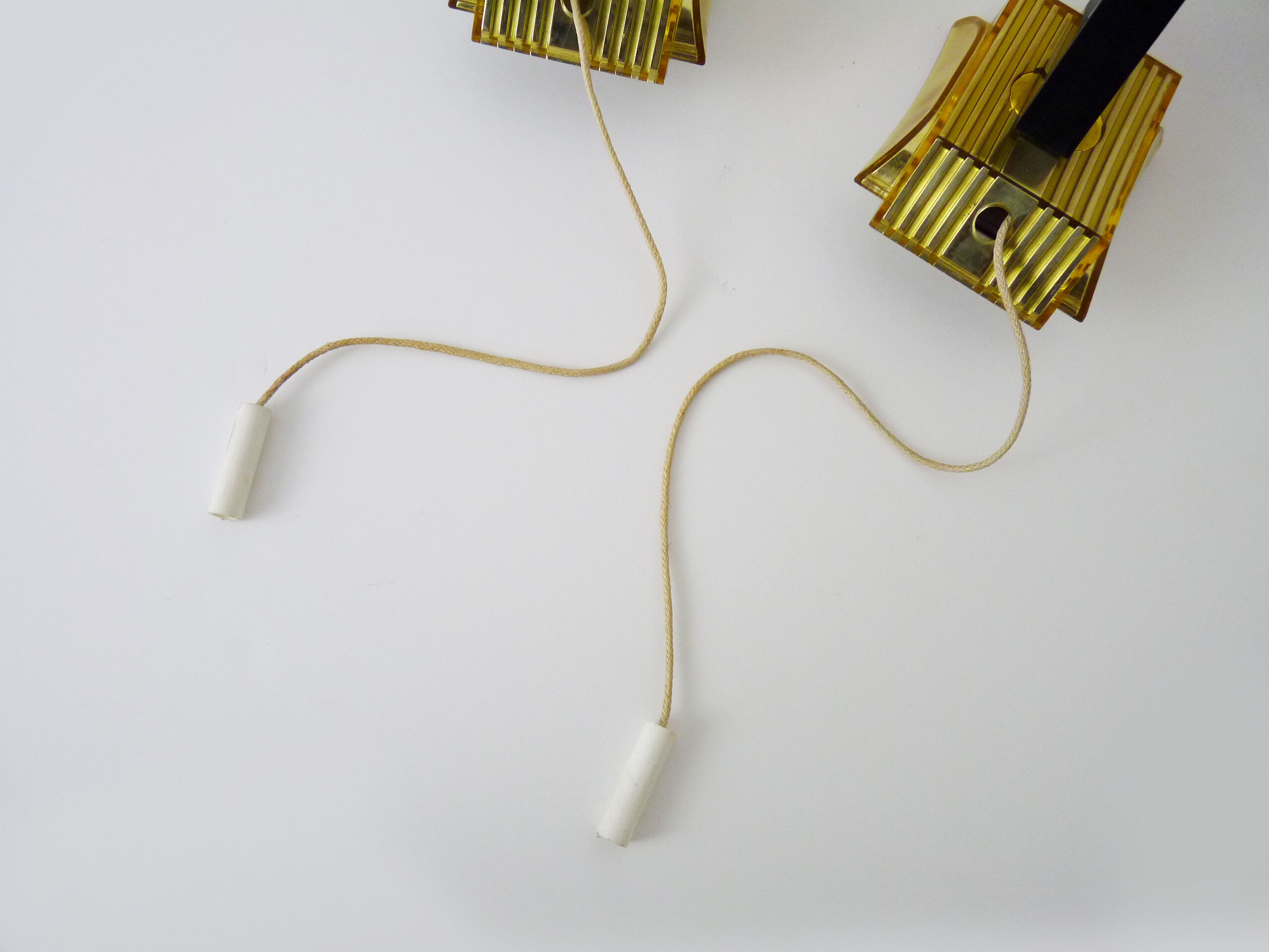 Pair of minimalist vintage wall lamps 50/60