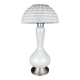 Large Mushroom Table Lamp in White Murano Glass, Italy, 1970s