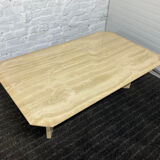 Travertine coffee table from the 70s Italy