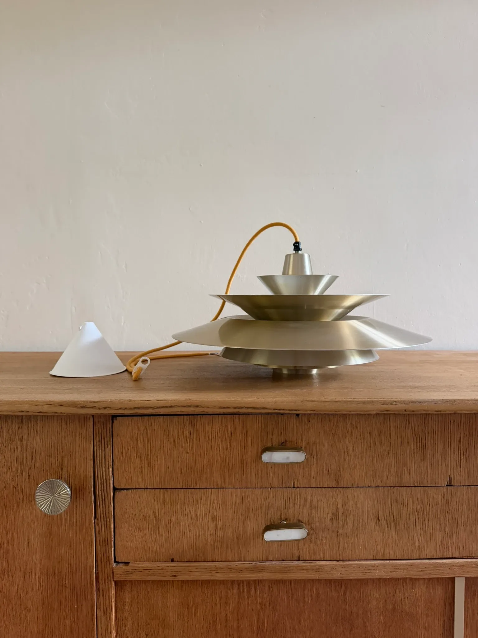 Vintage Lyskaer pendant - Bent Nordsted - Danish multilayered lamp