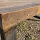 Industrial table 200 x 100 cm with wooden top + metal base