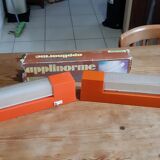 Pair of vintage orange wall lights