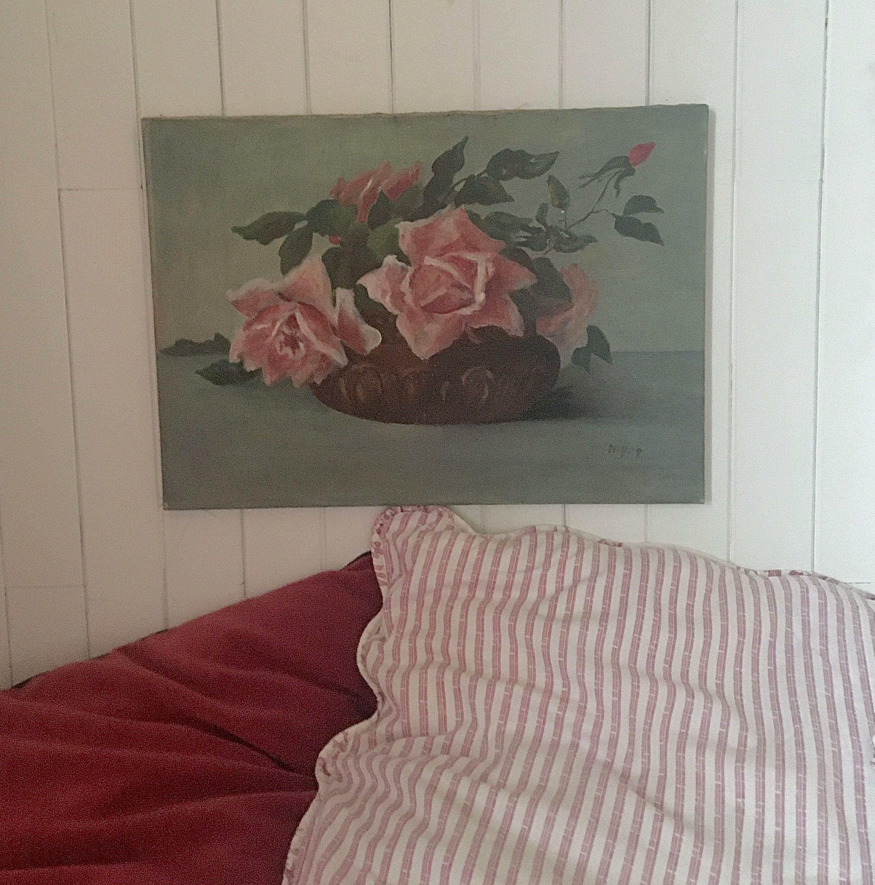 Oil on canvas signed on chassis, early 20th century