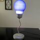 Small blue lamp bulb postmodern 90s Pop Art style