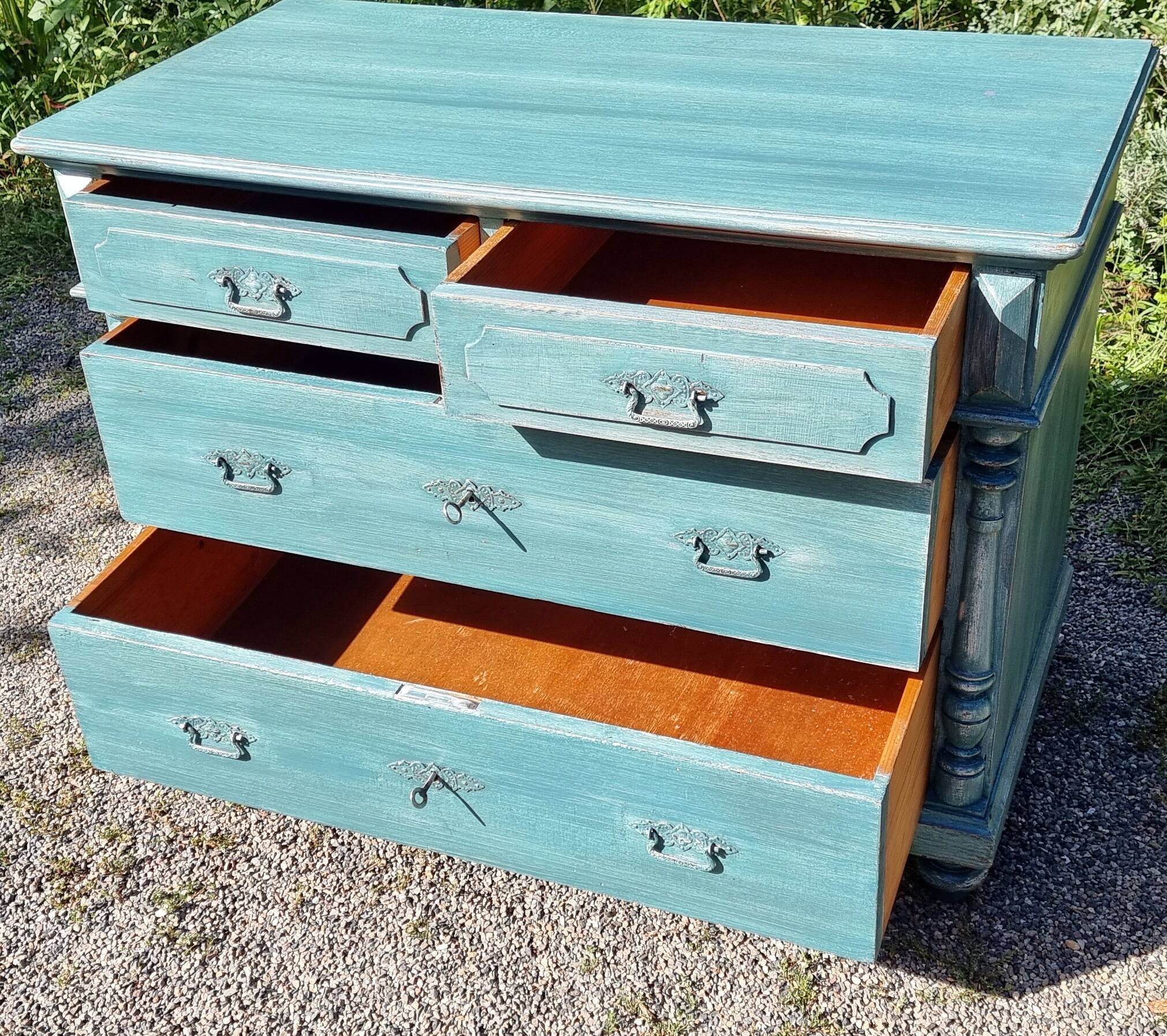 Grande commode rétro 4 tiroirs
