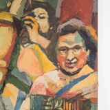 Peinture d'Aymery Rolland Musicien