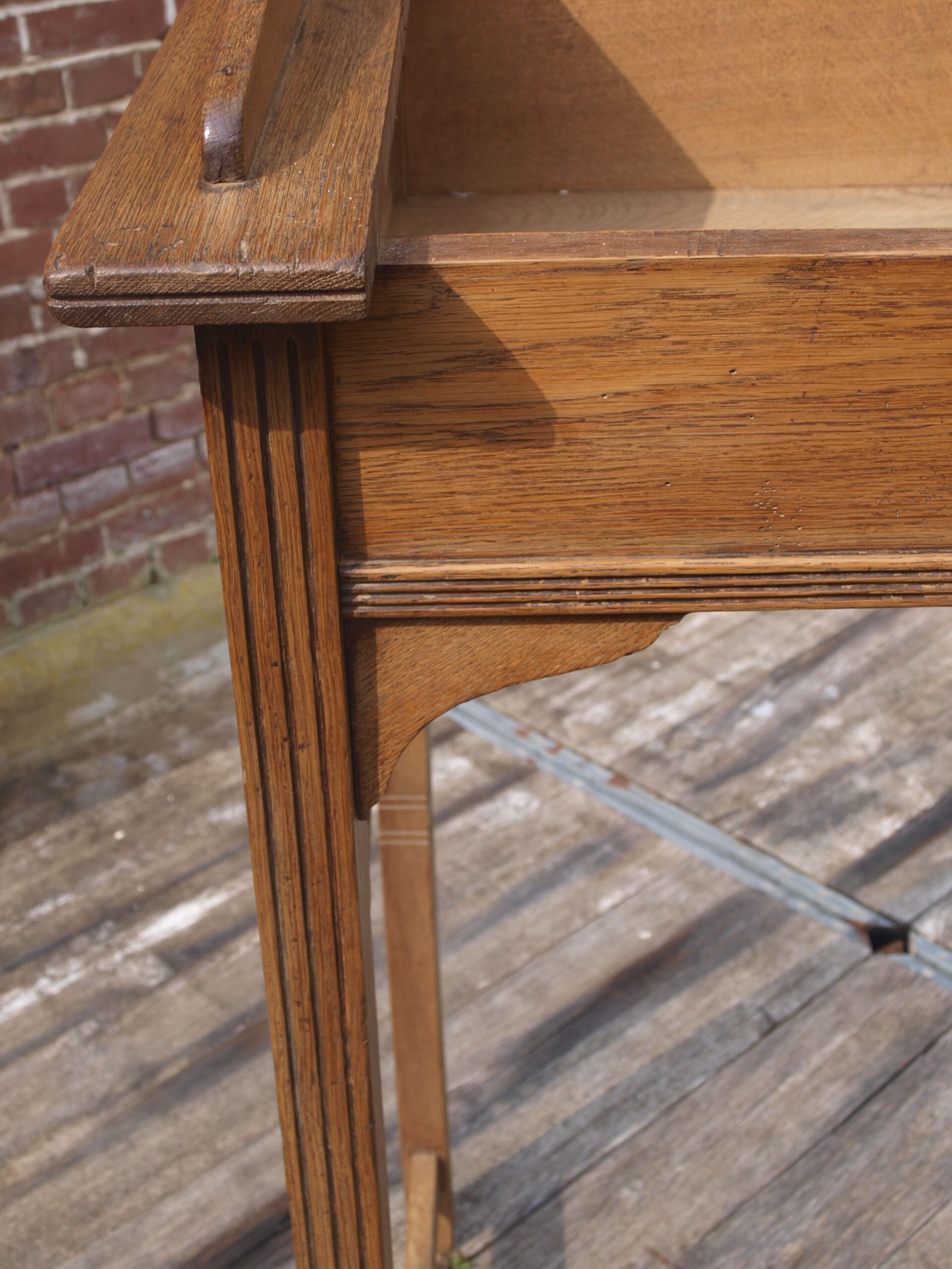 Oak writing desk