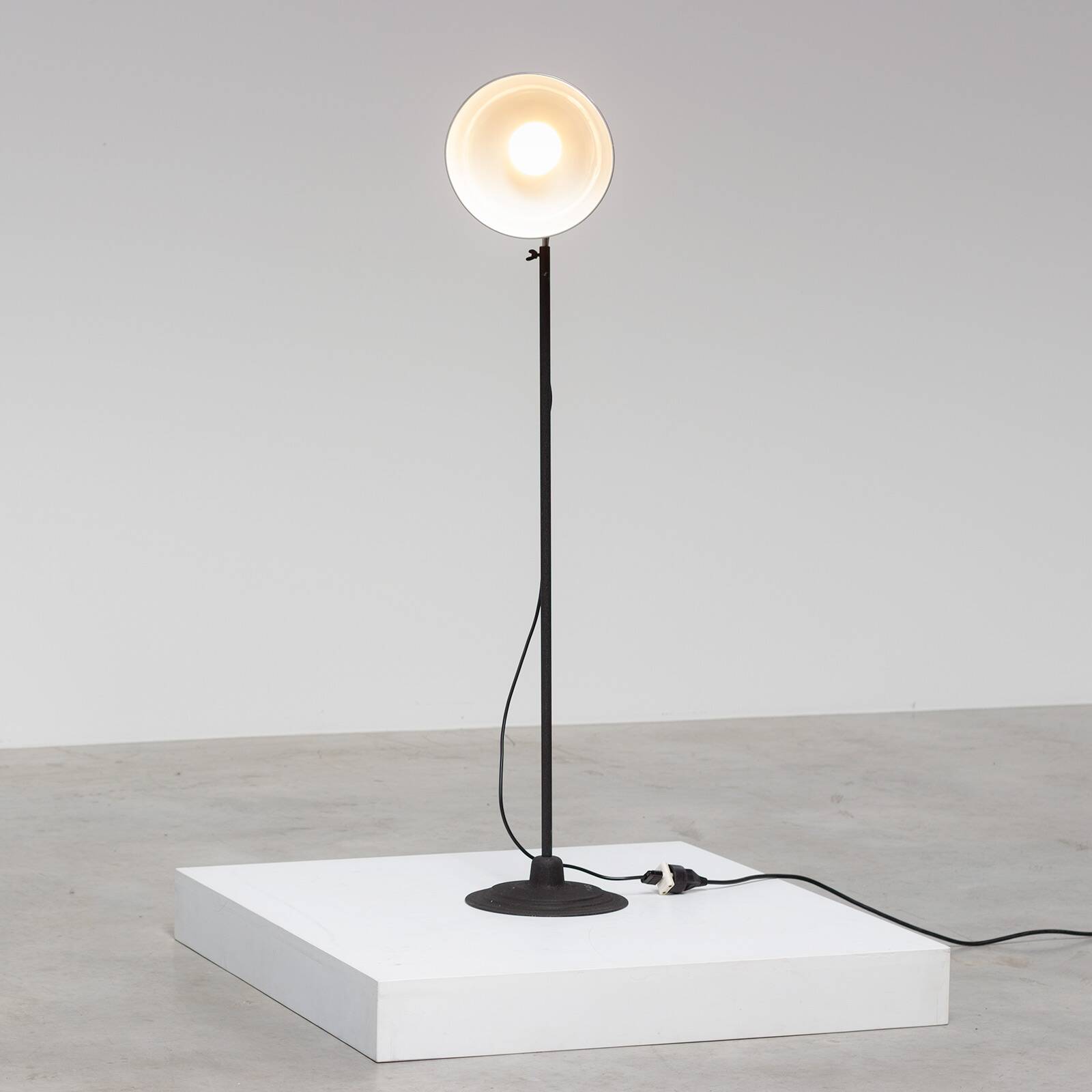 Authentic industrial floor lamp by Kap 1950.