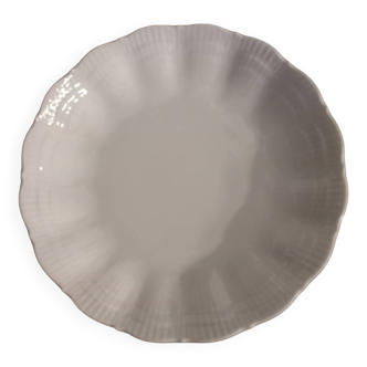 Deep plate in Limoges porcelain