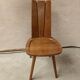 Set of 4 brutalist chairs style Franciszek Aplewicz