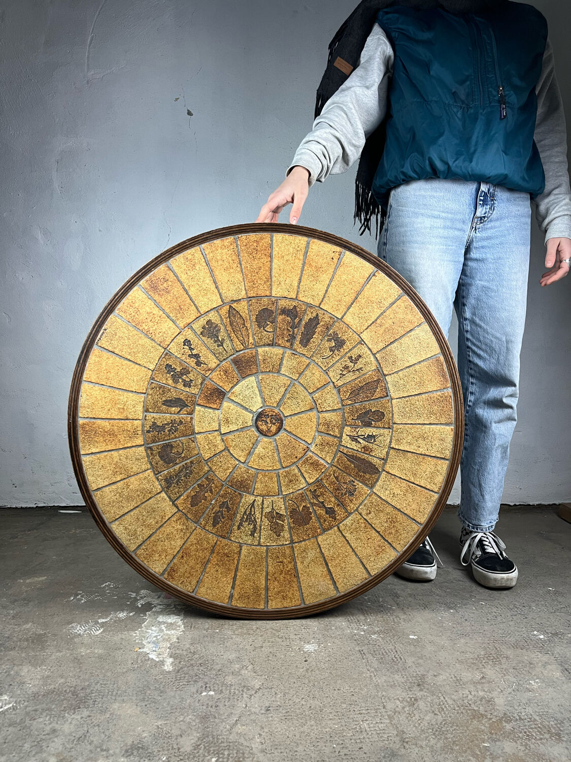 Coffee table Roger Capron herbarium