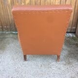 Leather club armchair