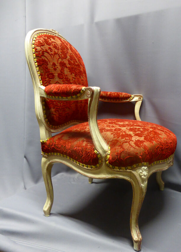 Pair of chairs style Louis XV XIX