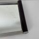 Mirror tray Art Deco old wooden handle aluminum baguette 1930 1940