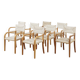 Set of 8 Risiedo dining chairs by Luca Meda for Molteni