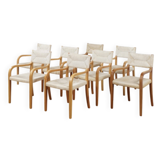 Set of 8 Risiedo dining chairs by Luca Meda for Molteni