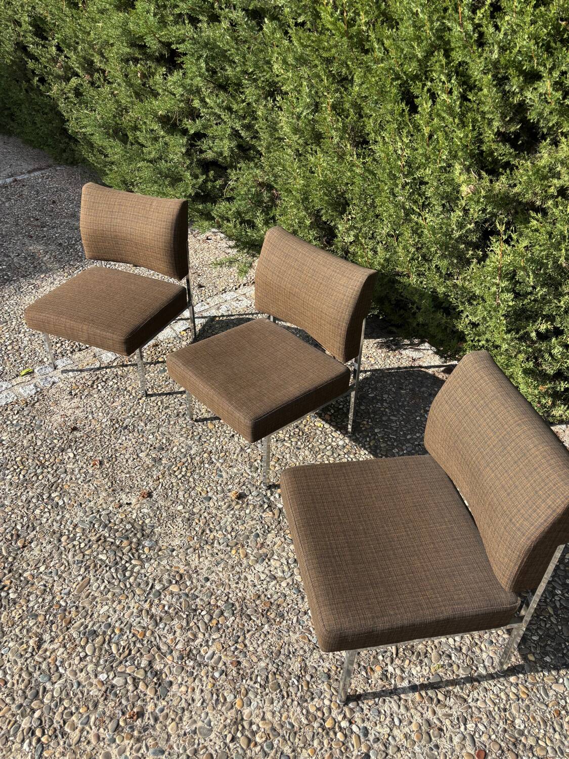 Set of 3 1960s armchairs