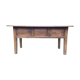 Farm table with panels with oak spindle feet. (said dairy table)