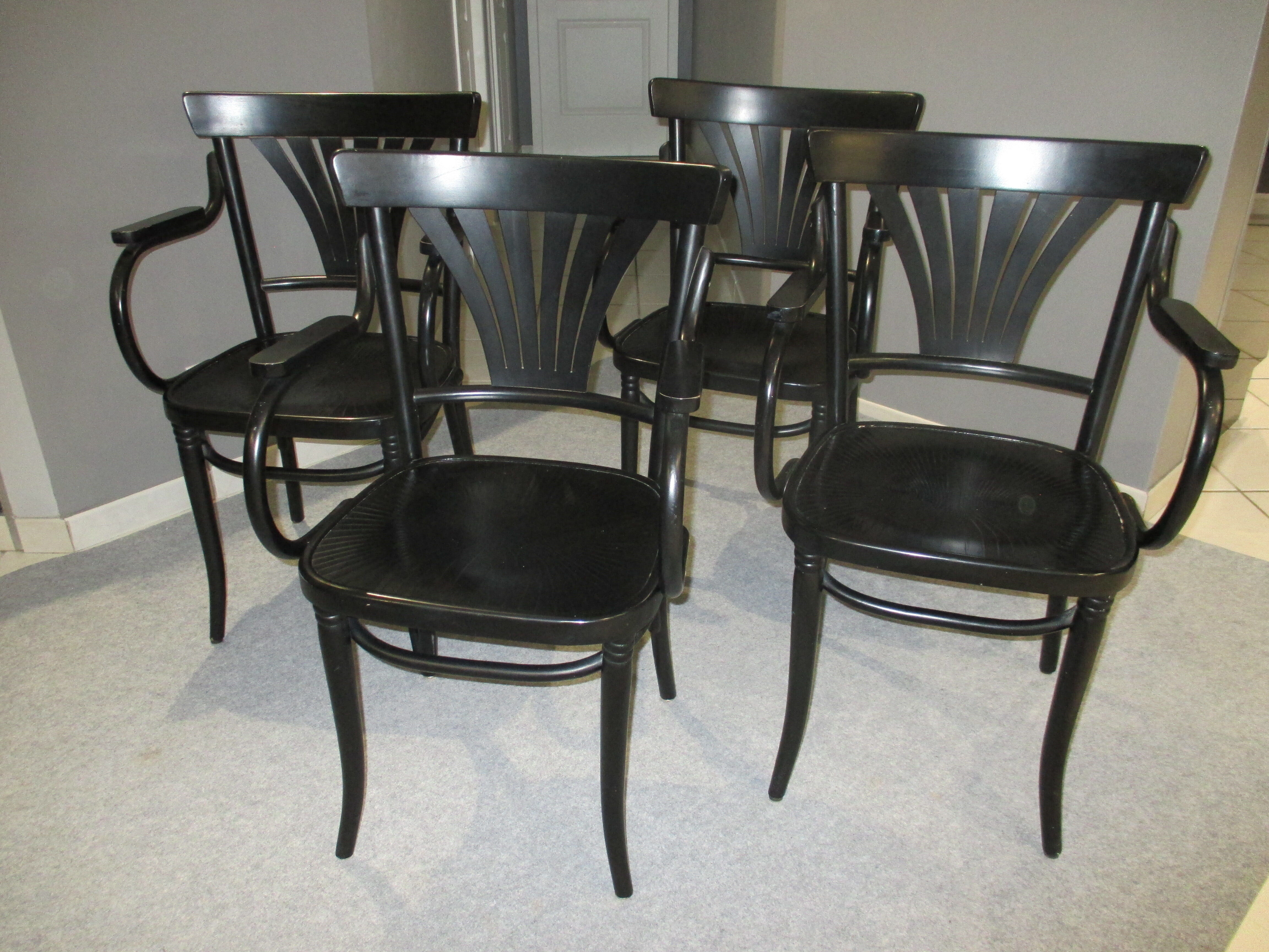 Set of 4 armchairs Bistro 1965