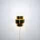 Gold Coloured Layered Wall Lamp By Anvia Nederland, The Netherlands, 1960S
