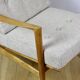 PRL armchair "Stefan" wooden oak vintage beige boucle