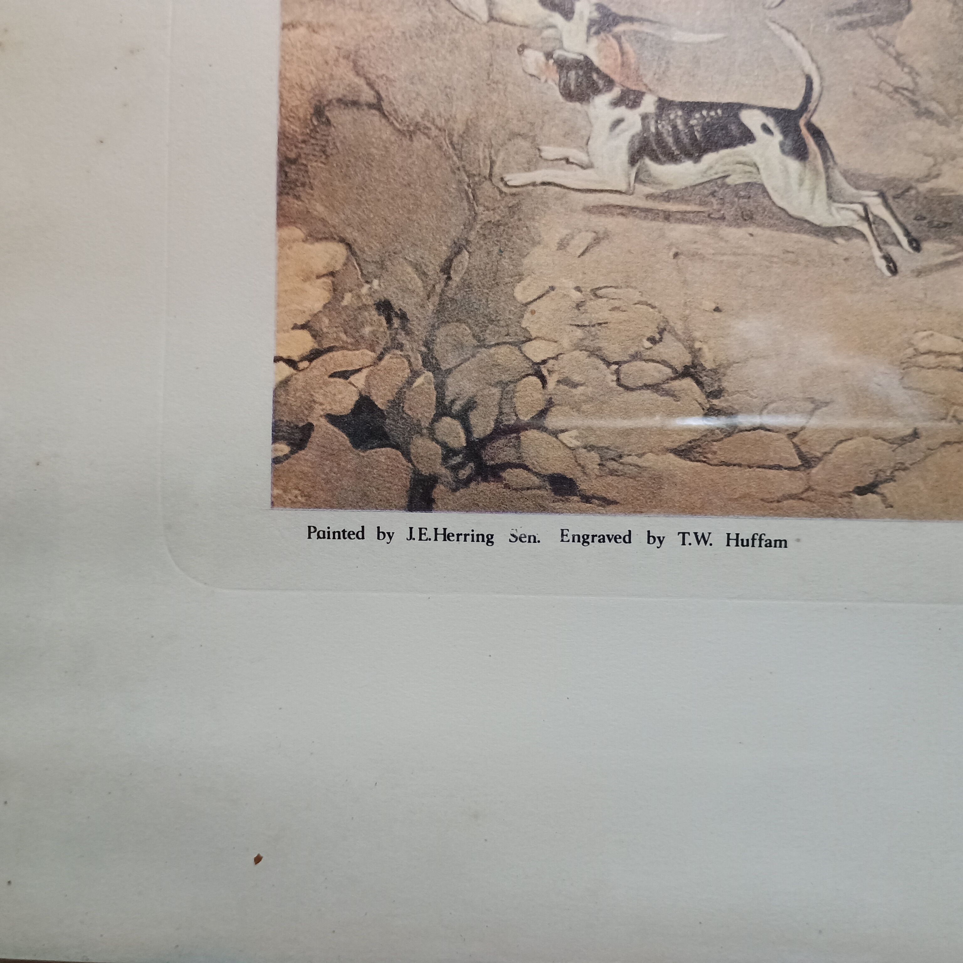 Estampe Fox-Hunting The Find, peint par J.E. Herring 1846
