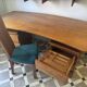 Bureau design en orme massif