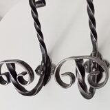 Pair of hooks wall coat rack 50/60s