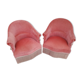 Lot de 2 fauteuils " crapaud"