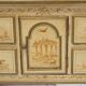 Chinoiserie Buffet with Marble Top in Chippendale Style