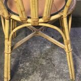 Lot de 6 fauteuils en rotin