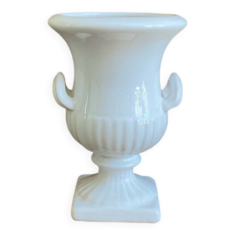 Vase «Médicis » en faïence blanche