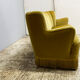 1930’s danish art deco 3 seat yellow velour sofa