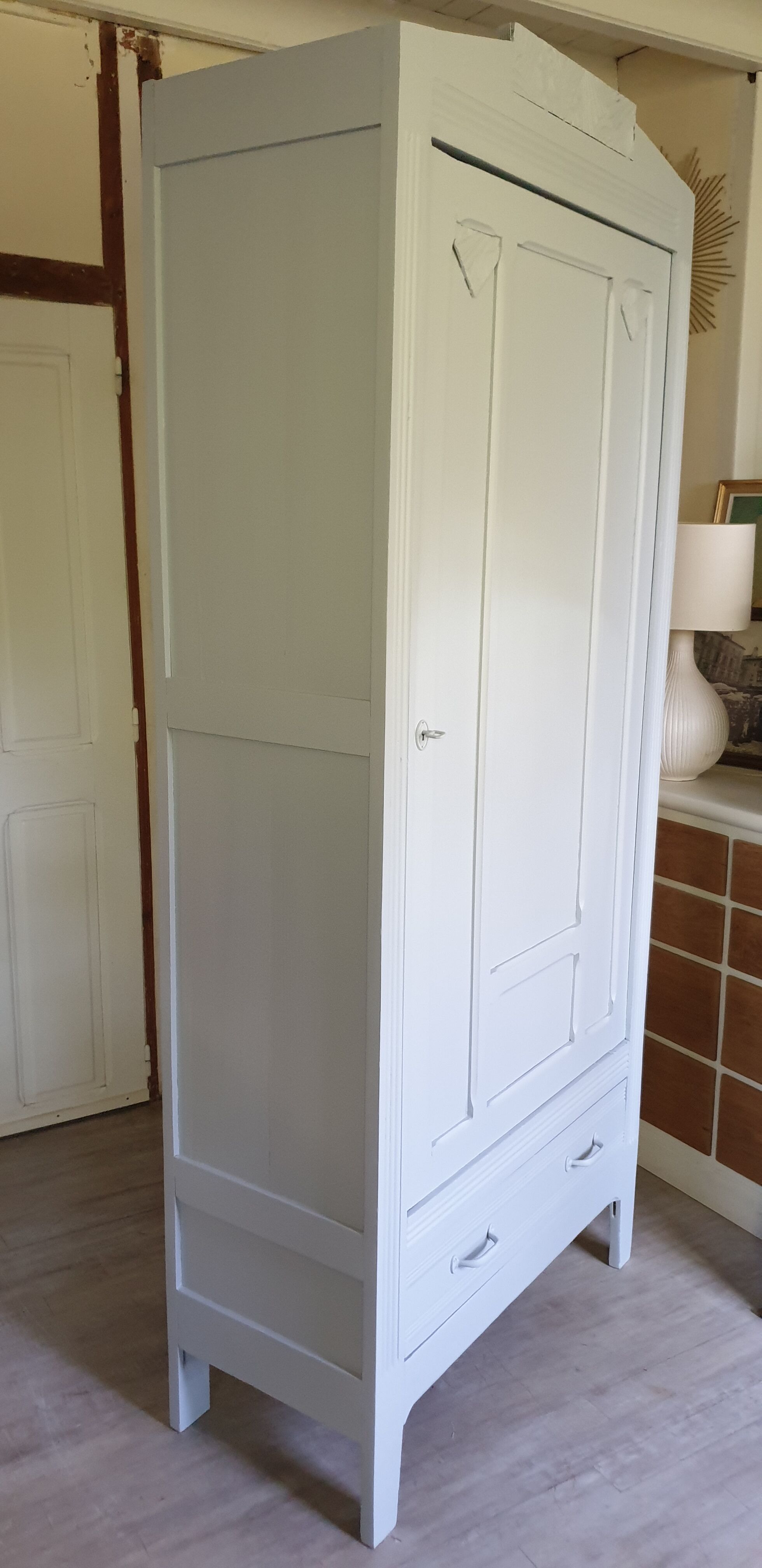 Paris wardrobe grey art deco