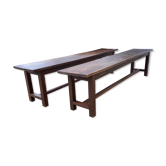 Old pairs of benches