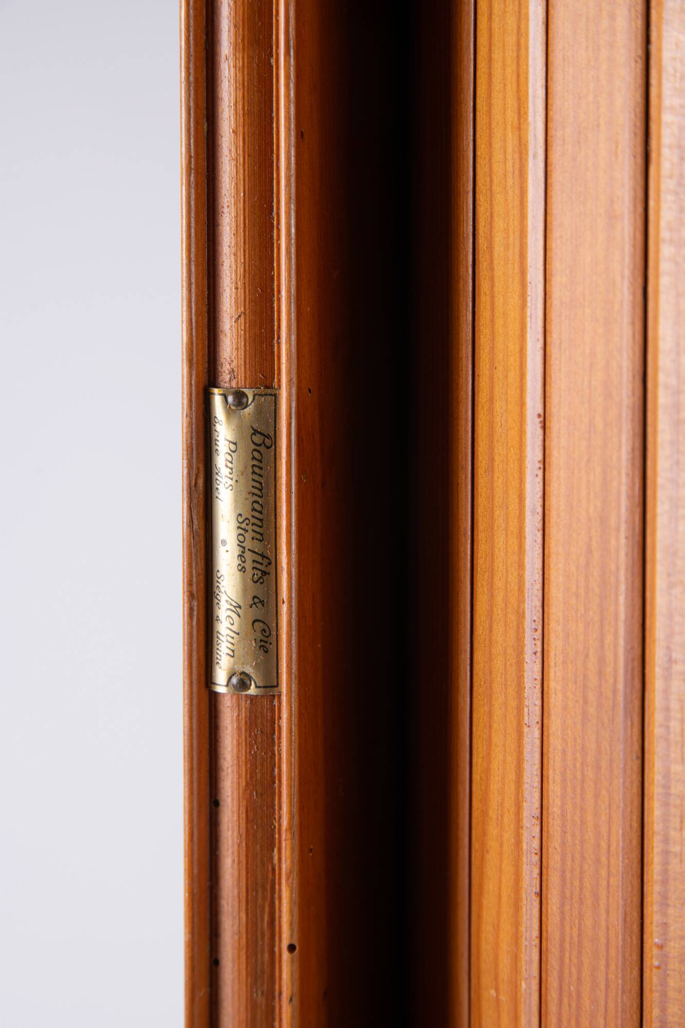 Baumann Sons & Company, large screen made of beech slats circa 1930-1940