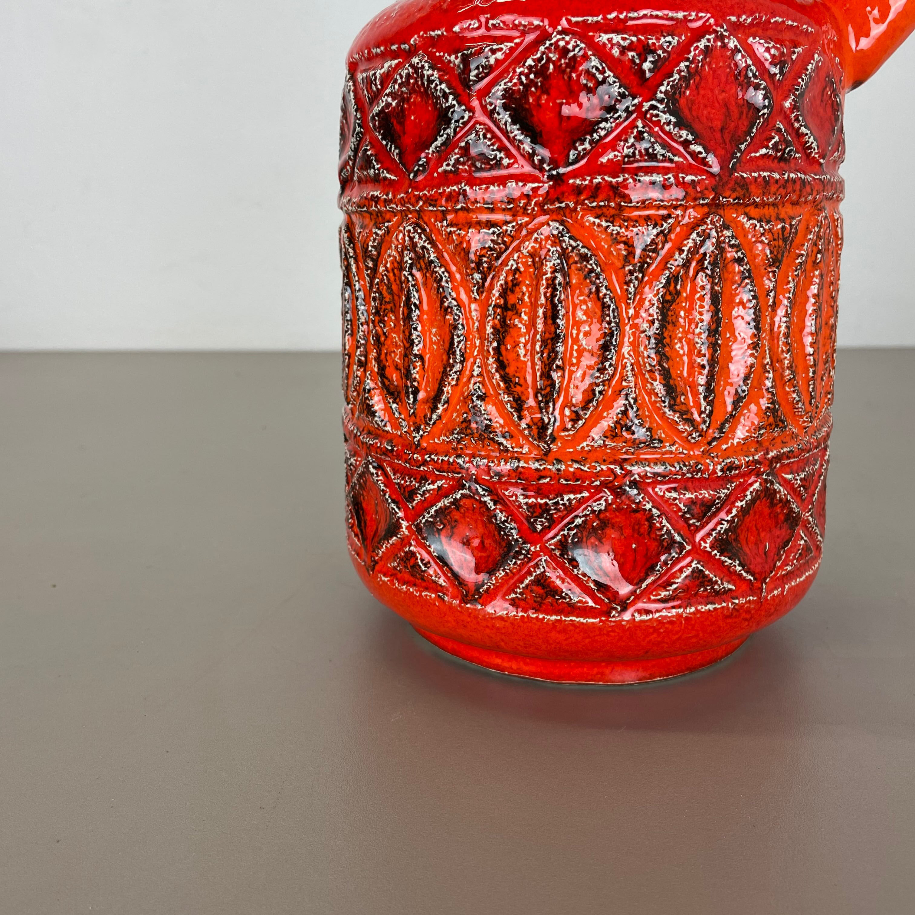 Super Colorful Fat Lava Pottery Vase by Bay Ceramics, Germany, 1970s