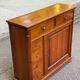 Solid wood shoe cabinet Louis Philippe Directoire 80s