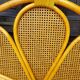 Rattan and caning headboard